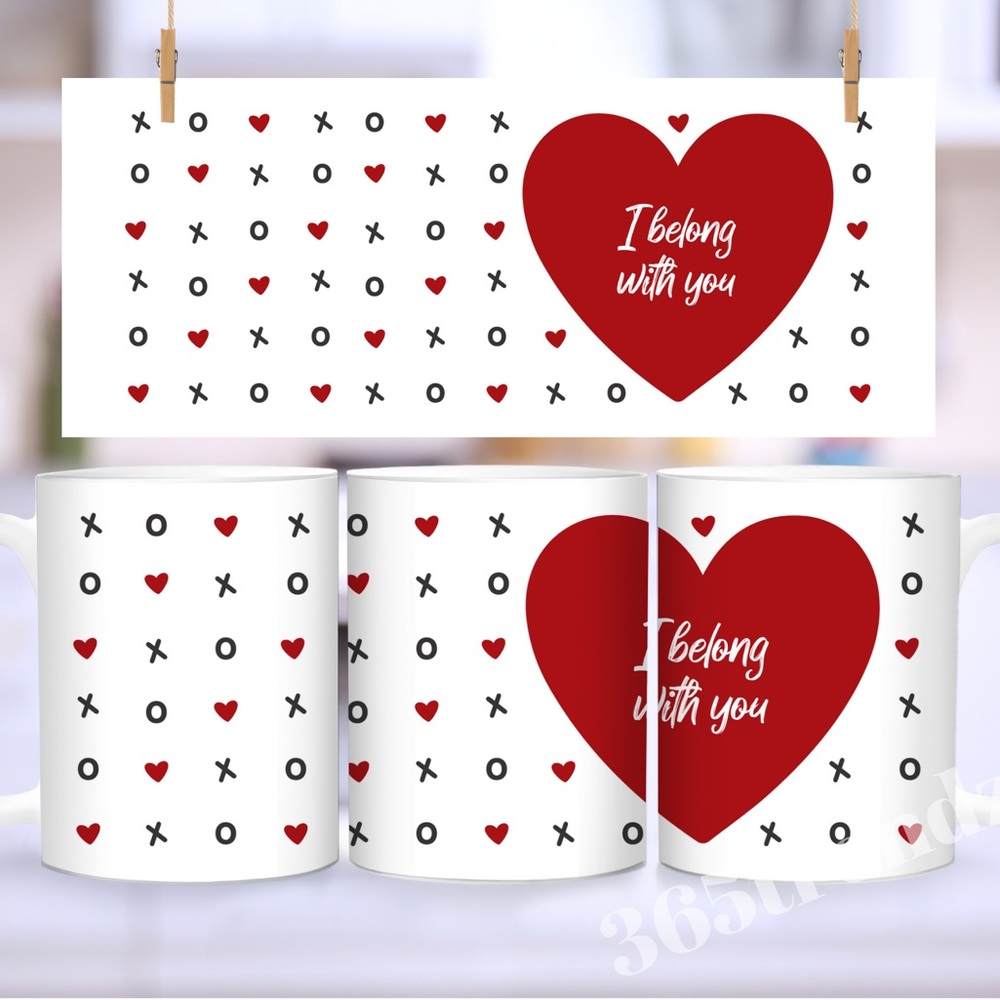 I belong with you coffee mug 15 oz